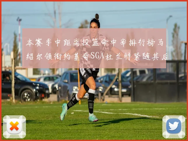 本赛季中距离投篮命中率排行榜马绍尔领衔约基奇SGA杜兰特紧随其后